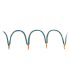 WAGO ELETTRONICA - Catena di ponticelli a filo.0,5 mm².isolato.grigio 709-107