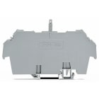 WAGO ELETTRONICA - Supporto copertura.Tipo 1.incl. viti di fissaggio/bloccaggio e dado zigrinato.grigio