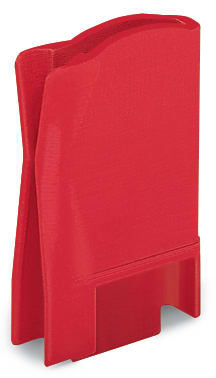 WAGO ELETTRONICA - Blocco di inserzione.per asta sezionatrice usata sui morsetti sezionatori delle serie 280/281 e 769.rosso