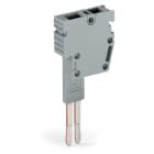 WAGO ELETTRONICA - Modulo di test a innesto tipo B.modulare.adatto per tutti i morsetti per montaggio su guida con prese per ponticelli della serie 282 di WAGO.grigio