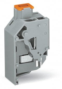 WAGO ELETTRONICA - Morsetto con fusibile per trasformatore.per fusibile 5 x 20 mm.Connessione CAGE CLAMP® per conduttori.grigio