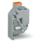 WAGO ELETTRONICA - Morsetto con fusibile per trasformatore.per fusibile 5 x 20 mm.Connessione CAGE CLAMP® per conduttori.grigio