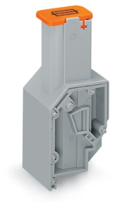 WAGO ELETTRONICA - Morsetto con fusibile per trasformatore.per fusibile 6,35 x 32 mm.Connessione CAGE CLAMP® per conduttori.grigio