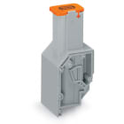 WAGO ELETTRONICA - Morsetto con fusibile per trasformatore.per fusibile 6,35 x 32 mm.Connessione CAGE CLAMP® per conduttori.grigio