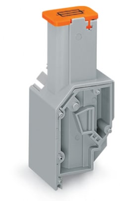 WAGO ELETTRONICA - Morsetto con fusibile per trasformatore.per fusibile 6,35 x 32 mm.Connessione CAGE CLAMP® per conduttori.grigio