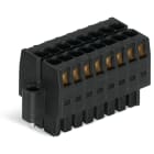 WAGO ELETTRONICA - Connettore femmina per 1 conduttore, 2 file.CAGE CLAMP®.1,5 mm².nero