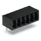 WAGO ELETTRONICA - Connettore maschio THT.Pin a saldare 0,8 x 0,8 mm.angolato.nero
