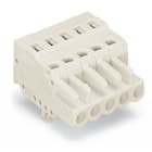 WAGO ELETTRONICA - Spina femmina per 1 conduttore.CAGE CLAMP®.2,5 mm².grigio chiaro