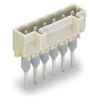 WAGO ELETTRONICA - Connettore maschio per morsetti per montaggio su guida.Pin 1,2 x 1,2 mm.dritto.grigio chiaro