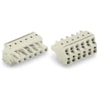WAGO ELETTRONICA - Connettore femmina per 2 conduttori.Push-in CAGE CLAMP®.2,5 mm².grigio chiaro