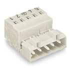 WAGO ELETTRONICA - Connettore maschio per 1 conduttore.CAGE CLAMP®.2,5 mm².grigio chiaro 721-605/000-042