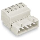 WAGO ELETTRONICA - Connettore maschio per 1 conduttore.CAGE CLAMP®.2,5 mm².grigio chiaro
