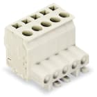 WAGO ELETTRONICA - Connettore femmina 1 conduttore, ang..CAGE CLAMP®.2,5 mm².grigio chiaro