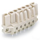 WAGO ELETTRONICA - Connettore femmina THT.dritto.Passo pin 5 mm.grigio chiaro