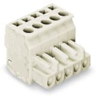 WAGO ELETTRONICA - Connettore femmina 1 conduttore, ang..CAGE CLAMP®.2,5 mm².grigio chiaro