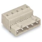 WAGO ELETTRONICA - Connettore maschio per 1 conduttore.CAGE CLAMP®.2,5 mm².grigio chiaro 723-605/018-000