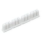 WAGO ELETTRONICA - Fermaisolante.0,08 - 0,2 mm² "r" (0,14 mm² "f").4 x 3 pezzi/striscia.bianco 726-901