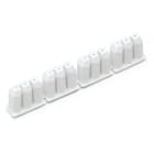 WAGO ELETTRONICA - Fermaisolante.0,08 - 0,2 mm² "r" (0,14 mm² "f").4 x 3 pezzi/striscia.bianco