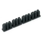 WAGO ELETTRONICA - Fermaisolante.0,25 - 0,5 mm² "r+f".4 x 3 pezzi/striscia.grigio scuro