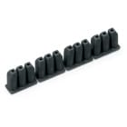 WAGO ELETTRONICA - Fermaisolante.0,25 - 0,5 mm² "r+f".4 x 3 pezzi/striscia.grigio scuro