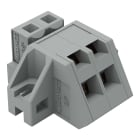 WAGO ELETTRONICA - Connettore femmina 1 conduttore, ang..CAGE CLAMP®.2,5 mm².grigio