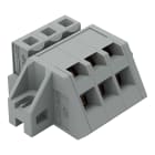 WAGO ELETTRONICA - Connettore femmina 1 conduttore, ang..CAGE CLAMP®.2,5 mm².grigio 731-503/031-000