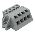 WAGO ELETTRONICA - Connettore femmina 1 conduttore, ang..CAGE CLAMP®.2,5 mm².grigio