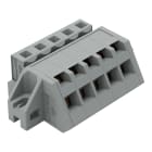 WAGO ELETTRONICA - Connettore femmina 1 conduttore, ang..CAGE CLAMP®.2,5 mm².grigio 731-505/031-000