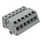 WAGO ELETTRONICA - Connettore femmina 1 conduttore, ang..CAGE CLAMP®.2,5 mm².grigio 731-506/008-000