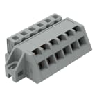 WAGO ELETTRONICA - Connettore femmina 1 conduttore, ang..CAGE CLAMP®.2,5 mm².grigio 731-506/031-000
