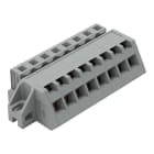 WAGO ELETTRONICA - Connettore femmina 1 conduttore, ang..CAGE CLAMP®.2,5 mm².grigio