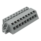 WAGO ELETTRONICA - Connettore femmina 1 conduttore, ang..CAGE CLAMP®.2,5 mm².grigio