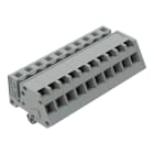 WAGO ELETTRONICA - Connettore femmina 1 conduttore, ang..CAGE CLAMP®.2,5 mm².grigio 731-510/008-000