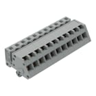 WAGO ELETTRONICA - Connettore femmina 1 conduttore, ang..CAGE CLAMP®.2,5 mm².grigio