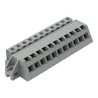 WAGO ELETTRONICA - Connettore femmina 1 conduttore, ang..CAGE CLAMP®.2,5 mm².grigio 731-511/031-000