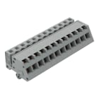 WAGO ELETTRONICA - Connettore femmina 1 conduttore, ang..CAGE CLAMP®.2,5 mm².grigio