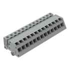 WAGO ELETTRONICA - Connettore femmina 1 conduttore, ang..CAGE CLAMP®.2,5 mm².grigio