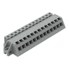WAGO ELETTRONICA - Connettore femmina 1 conduttore, ang..CAGE CLAMP®.2,5 mm².grigio