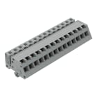 WAGO ELETTRONICA - Connettore femmina 1 conduttore, ang..CAGE CLAMP®.2,5 mm².grigio 731-514/008-000