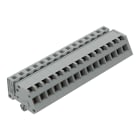 WAGO ELETTRONICA - Connettore femmina 1 conduttore, ang..CAGE CLAMP®.2,5 mm².grigio
