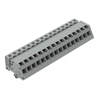 WAGO ELETTRONICA - Connettore femmina 1 conduttore, ang..CAGE CLAMP®.2,5 mm².grigio