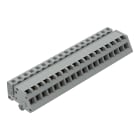 WAGO ELETTRONICA - Connettore femmina 1 conduttore, ang..CAGE CLAMP®.2,5 mm².grigio