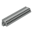 WAGO ELETTRONICA - Connettore femmina 1 conduttore, ang..CAGE CLAMP®.2,5 mm².grigio
