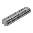 WAGO ELETTRONICA - Connettore femmina 1 conduttore, ang..CAGE CLAMP®.2,5 mm².grigio