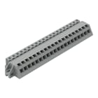 WAGO ELETTRONICA - Connettore femmina 1 conduttore, ang..CAGE CLAMP®.2,5 mm².grigio