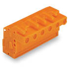 WAGO ELETTRONICA - Connettore femmina 1 conduttore, ang..CAGE CLAMP®.2,5 mm².arancione