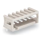 WAGO ELETTRONICA - Connettore maschio THT.Pin a saldare 0,8 x 0,8 mm.angolato.grigio chiaro 733-366