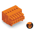 WAGO ELETTRONICA - Spina femmina per 1 conduttore.CAGE CLAMP®.1,5 mm².arancione