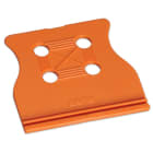 WAGO ELETTRONICA - Piastrina antistrappo.per connettori maschio e femmina.larghezza 35 mm.arancione
