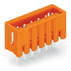 WAGO ELETTRONICA - Connettore maschio THT.Pin a saldare 1,0 x 1,0 mm.dritto.arancione